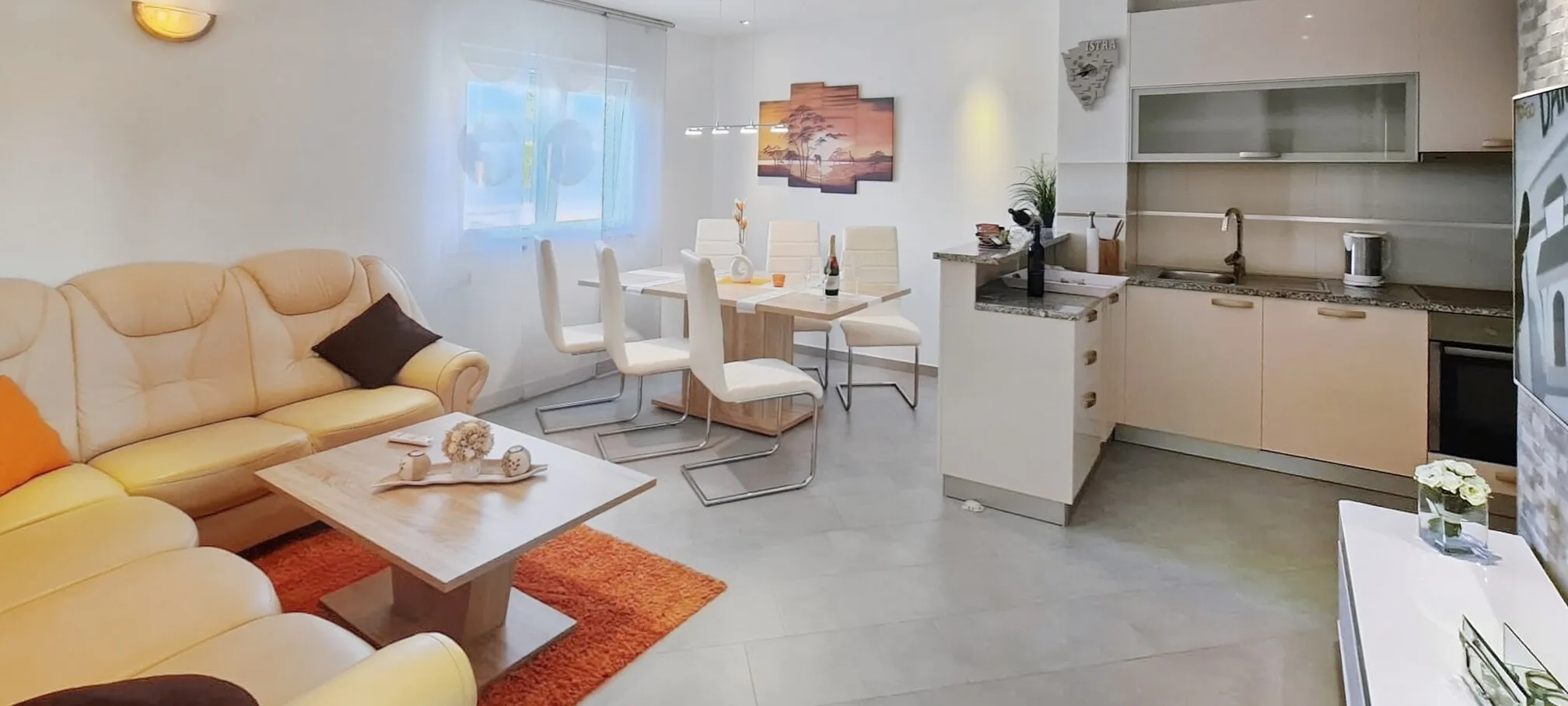 Wohnzimmer mit Terrassenzugang
